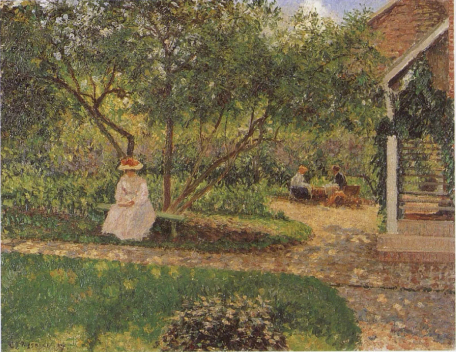 The Stairs and a Corner of the Garden at Eragny
