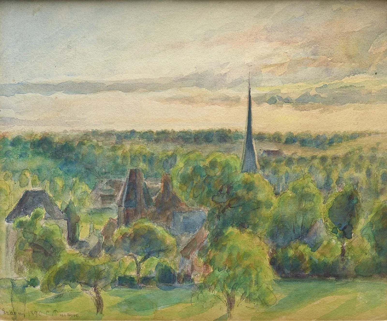 Landscape at Eragny (No. 1)