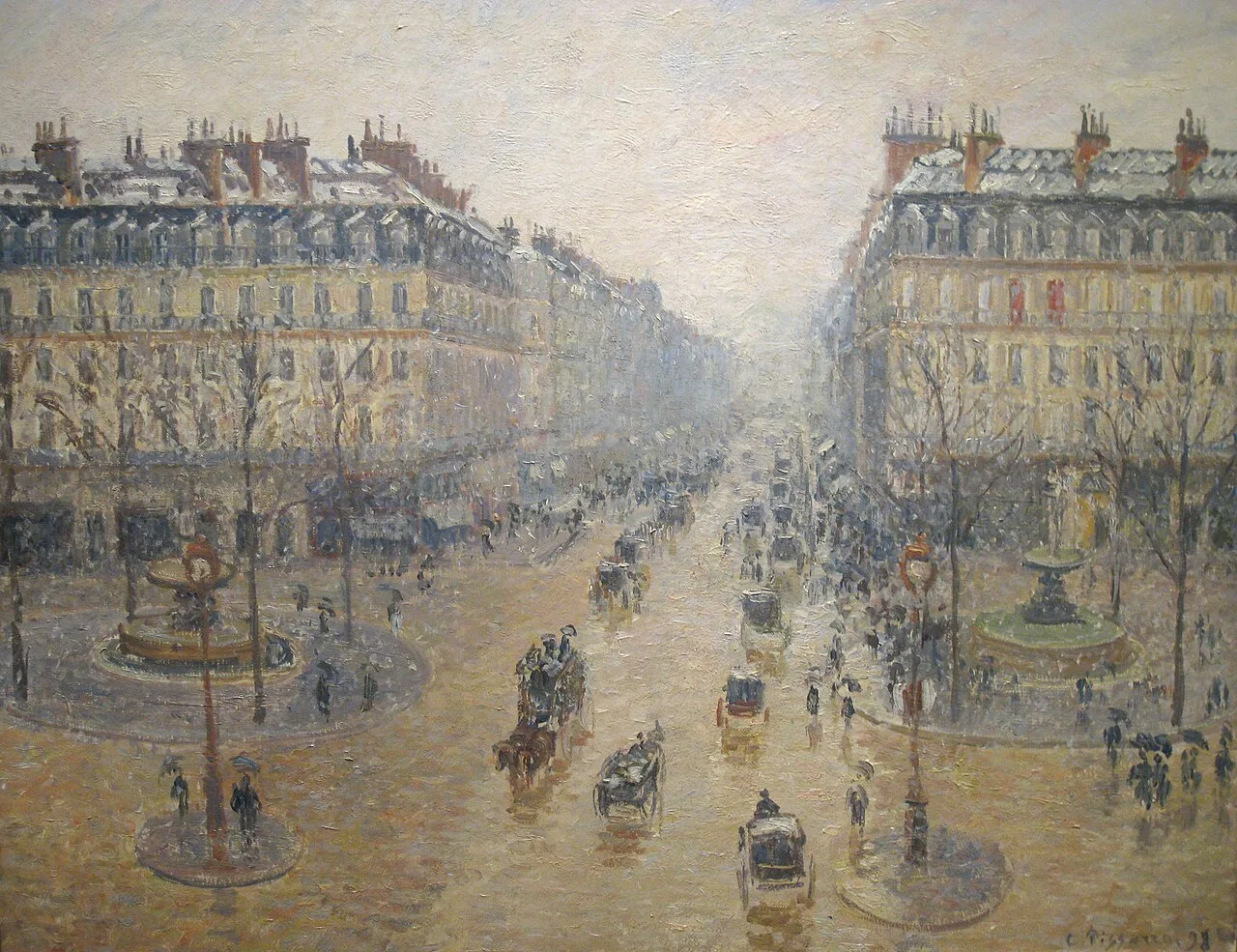 Avenue de l'Opera, Effect of Snow