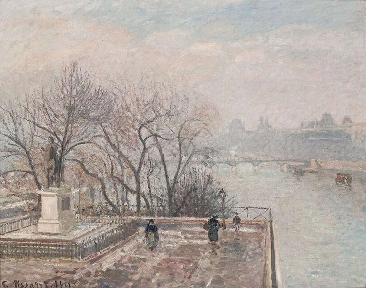 The Louvre, Foggy Morning