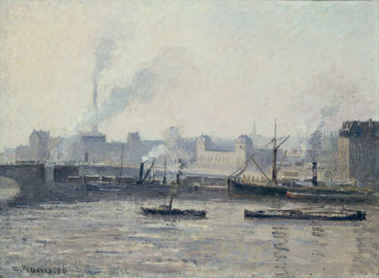 The Saint-Sever Bridge, Rouen: Mist
