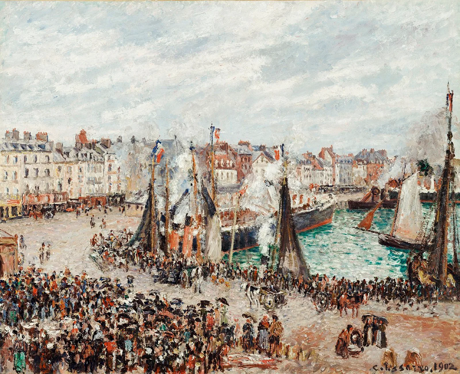The Fish Market, Dieppe: Grey Weather, Morning