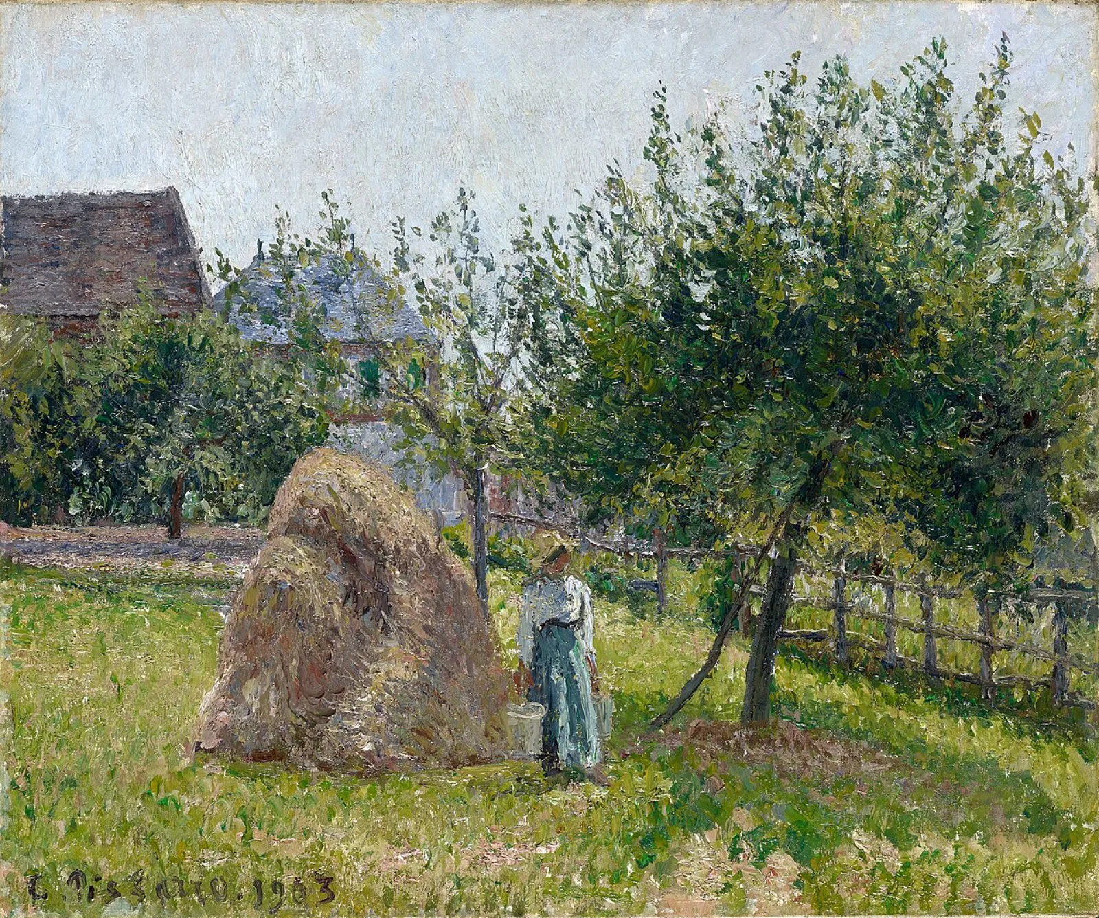 Apple Trees in Eragny, Sunny Morning