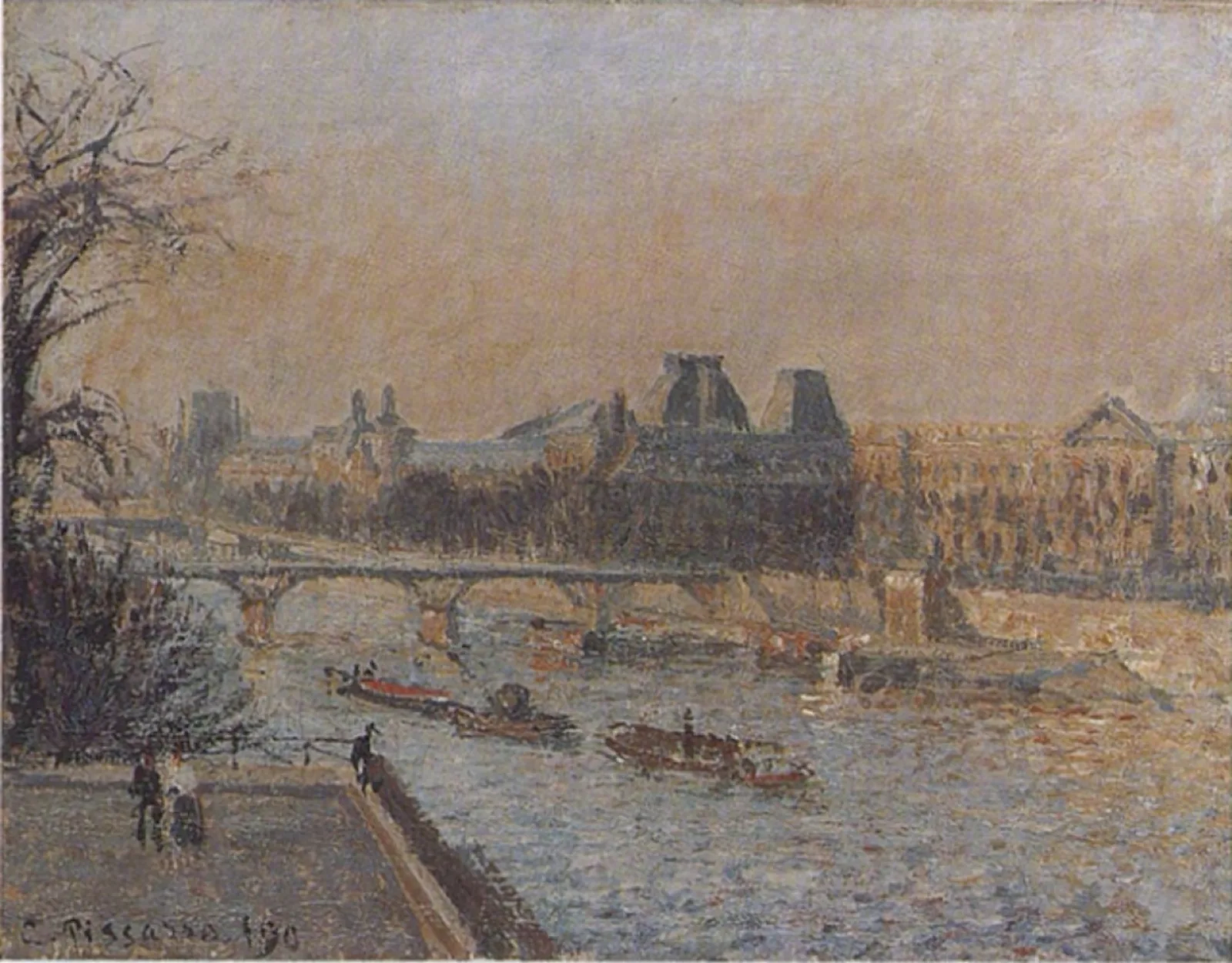 Le Louvre, soleil couchant, 3e série