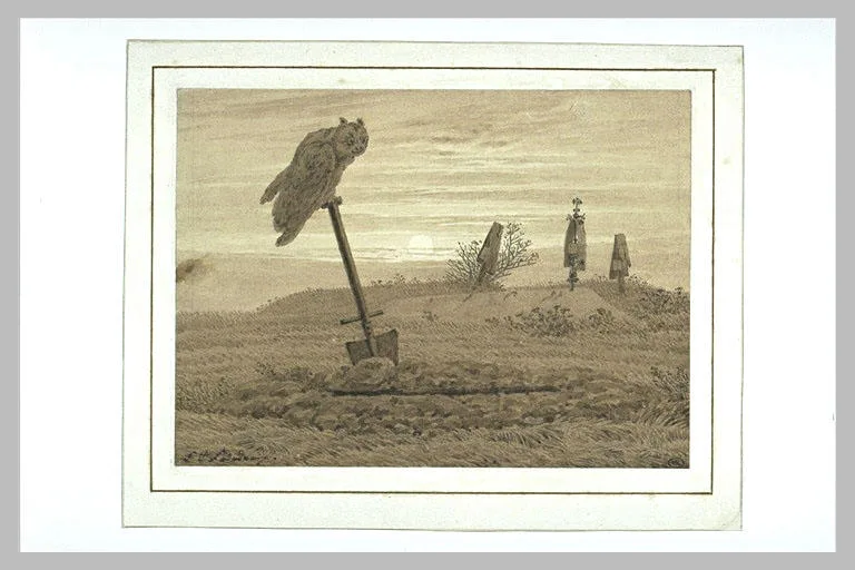 Le cimetière sous la lune