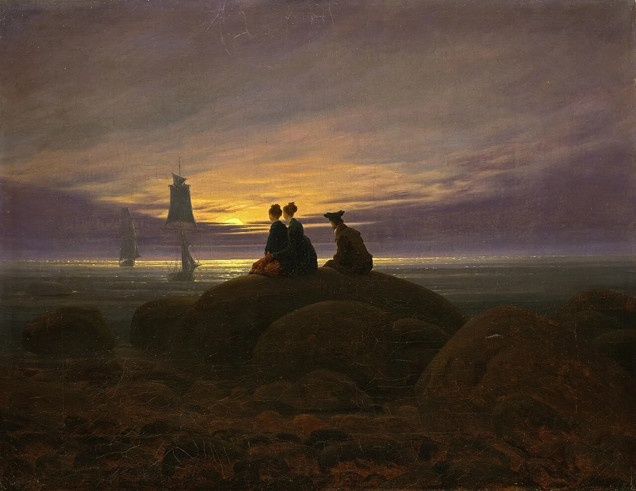 Moonrise over the Sea (No. 2)