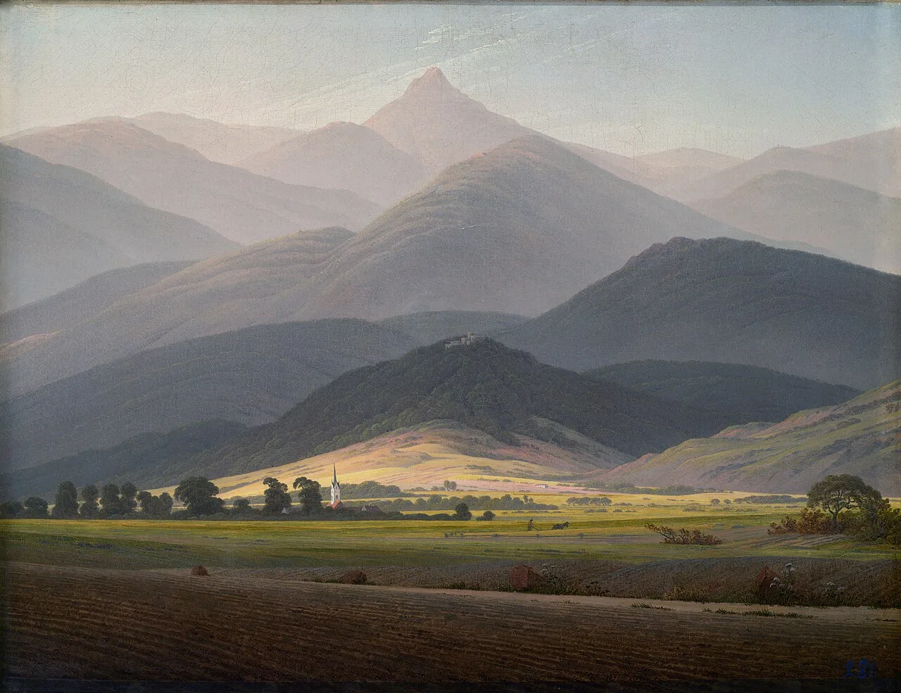 Giant Mountains (View of the Small Sturmhaube from Warmbrunn)