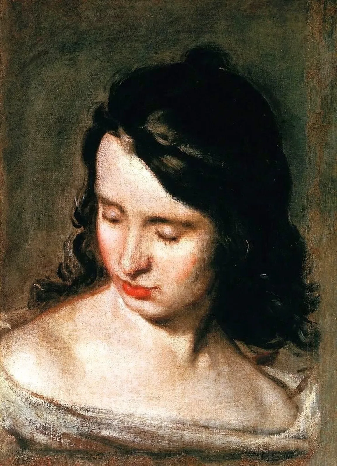 Blind woman.