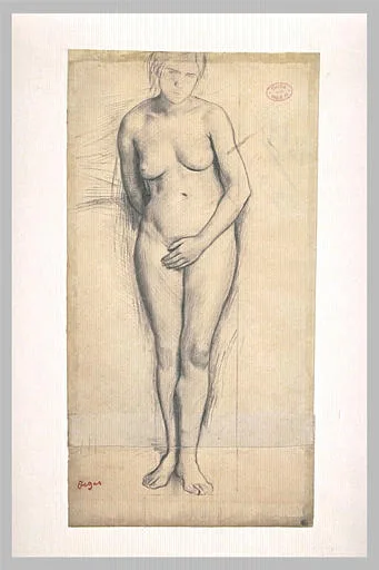 Femme nue, debout, de face