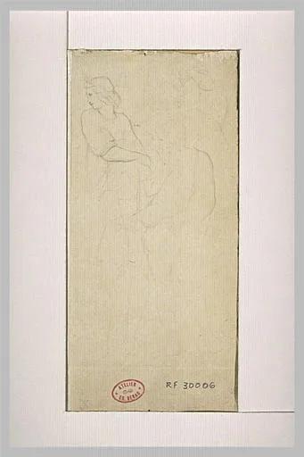 Etudes de personnages drapés, d'après l'antique