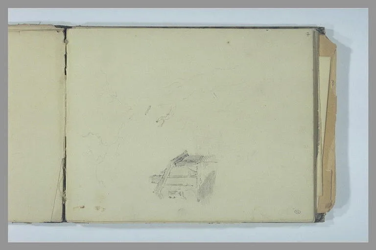 Croquis, maison et arbre