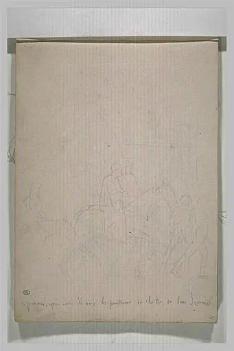 Etude d'après un tableau du cloître de San Severino à Naples