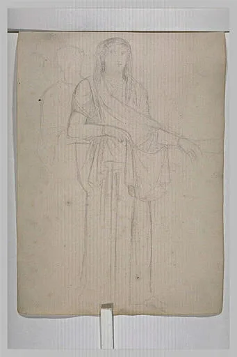 Femme debout, drapée à l'antique