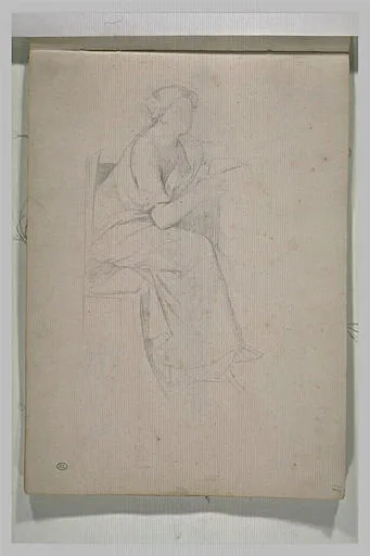Femme assise, lisant