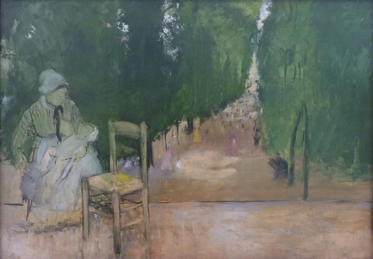Une nourrice au jardin du Luxembourg