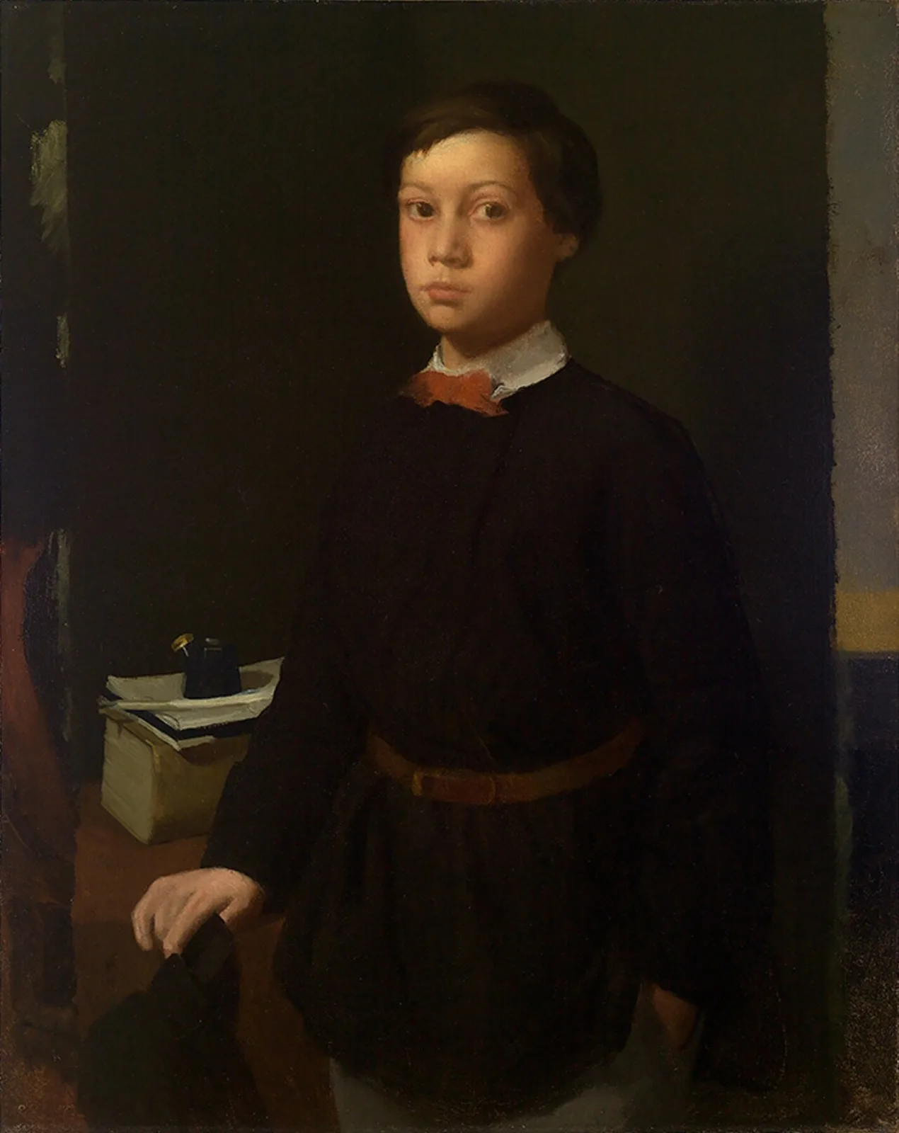 René de Gas with a inkwell