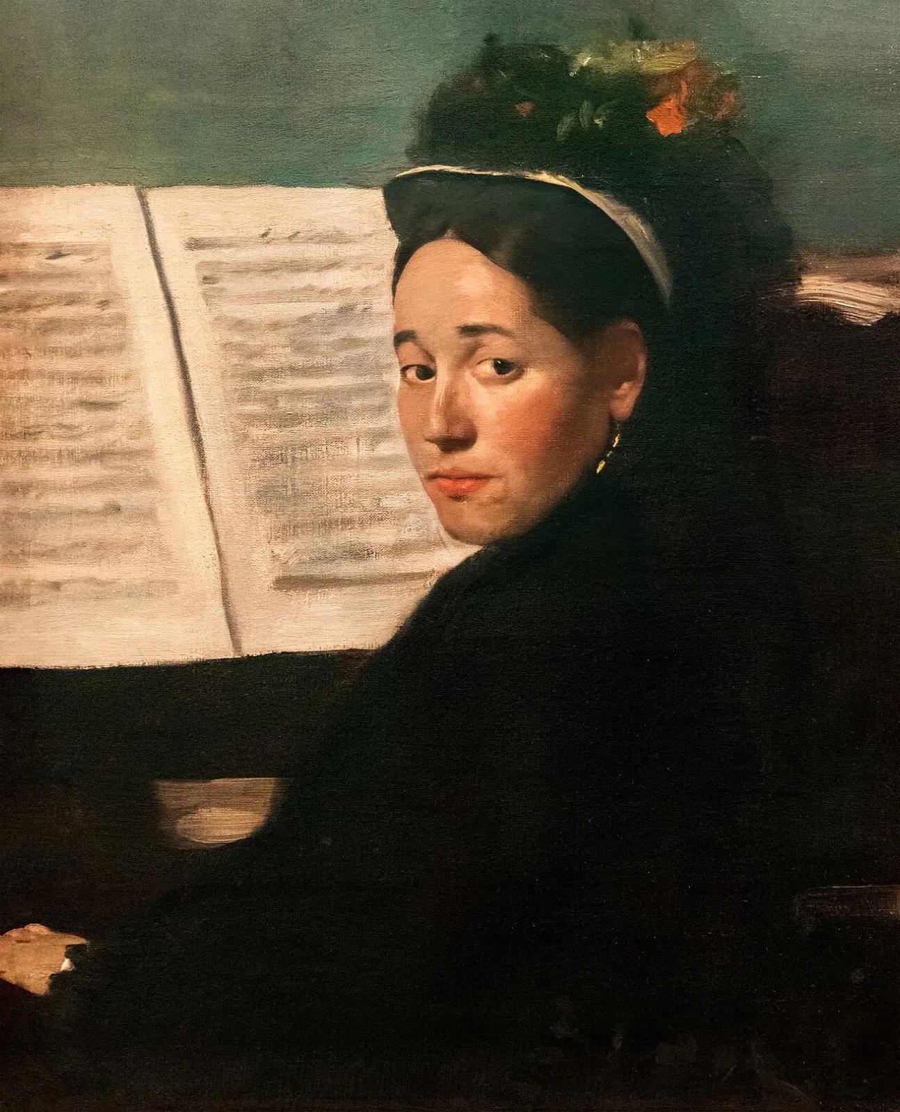 Mademoiselle Dihau Playing the Piano