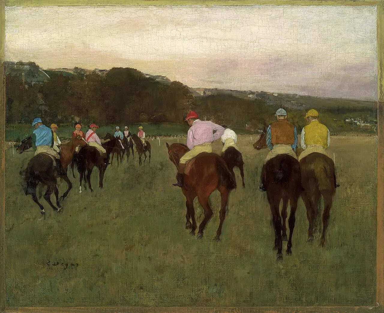 Racehorses at Longchamp
