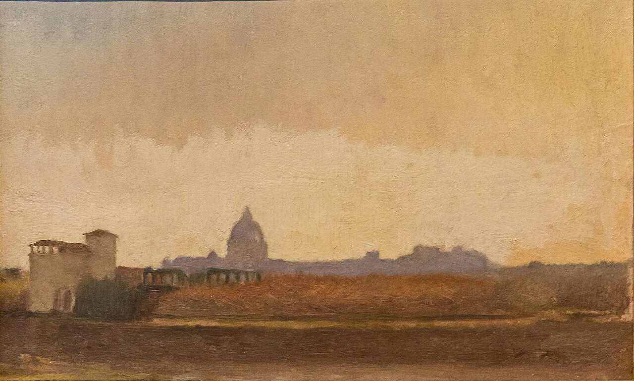 Vue de Rome prise des bords du Tibre