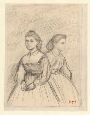 Dubbelportret van Giovanna en Giulia Bellelli