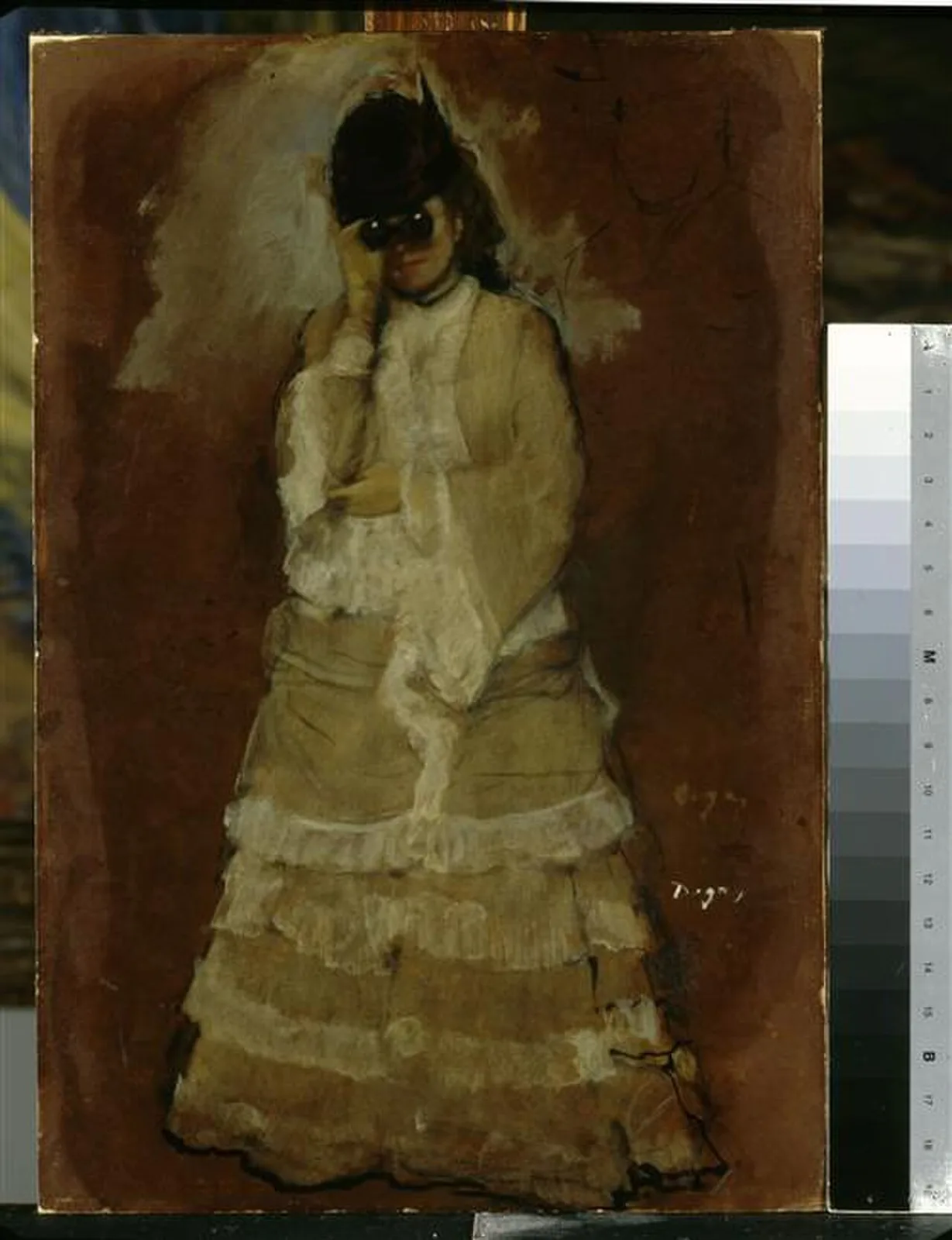 Woman with Opera Glasses