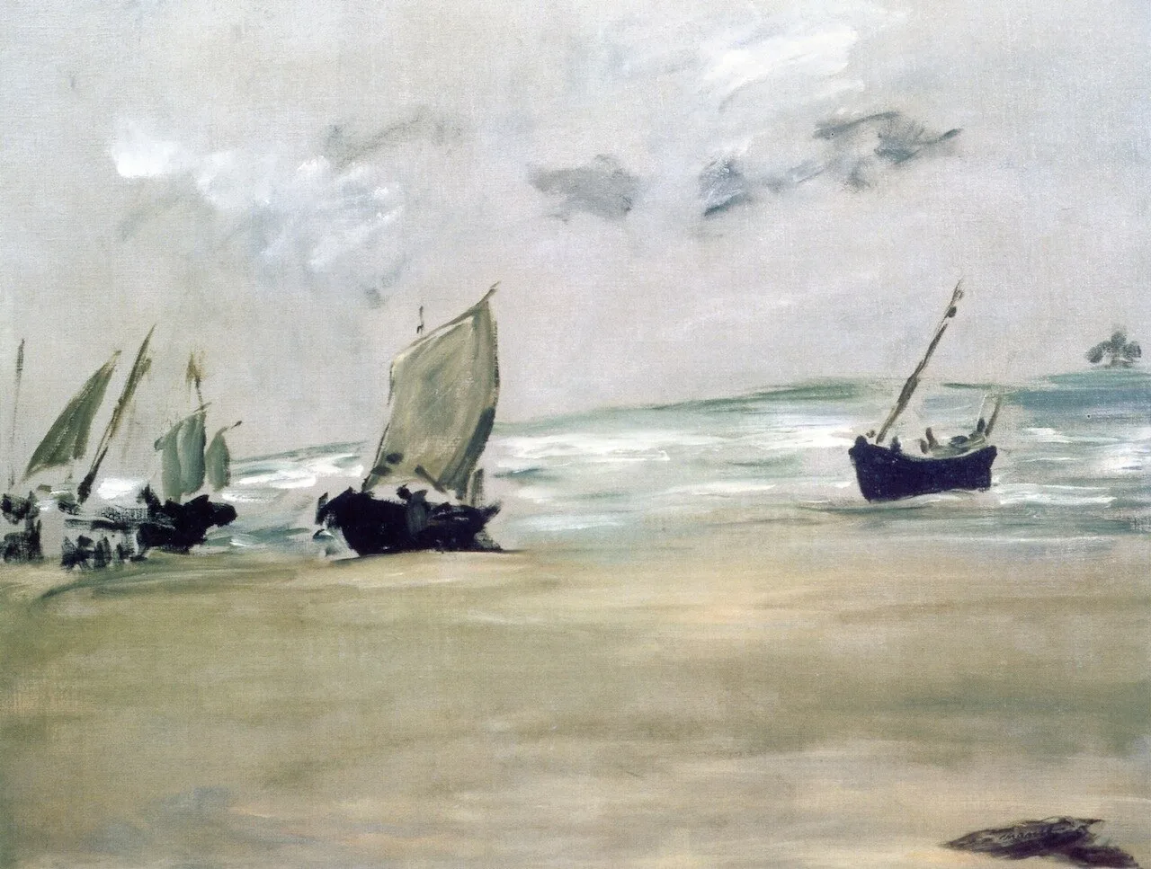 Plage de Berck-sur-mer à marée basse