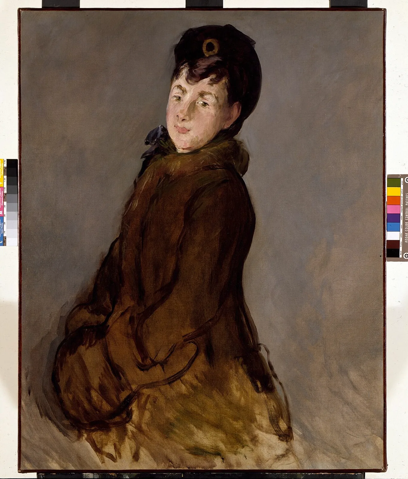 Portrait of Isabelle Lemonnier with a Muff