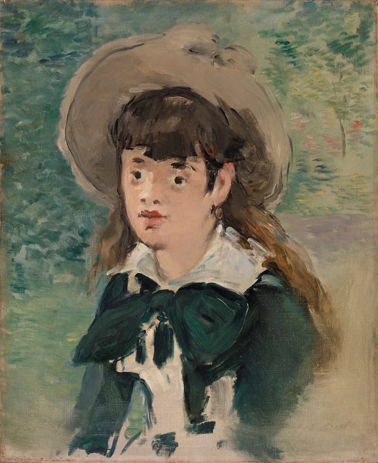 Young Girl on a Bench (Fillette sur un banc)
