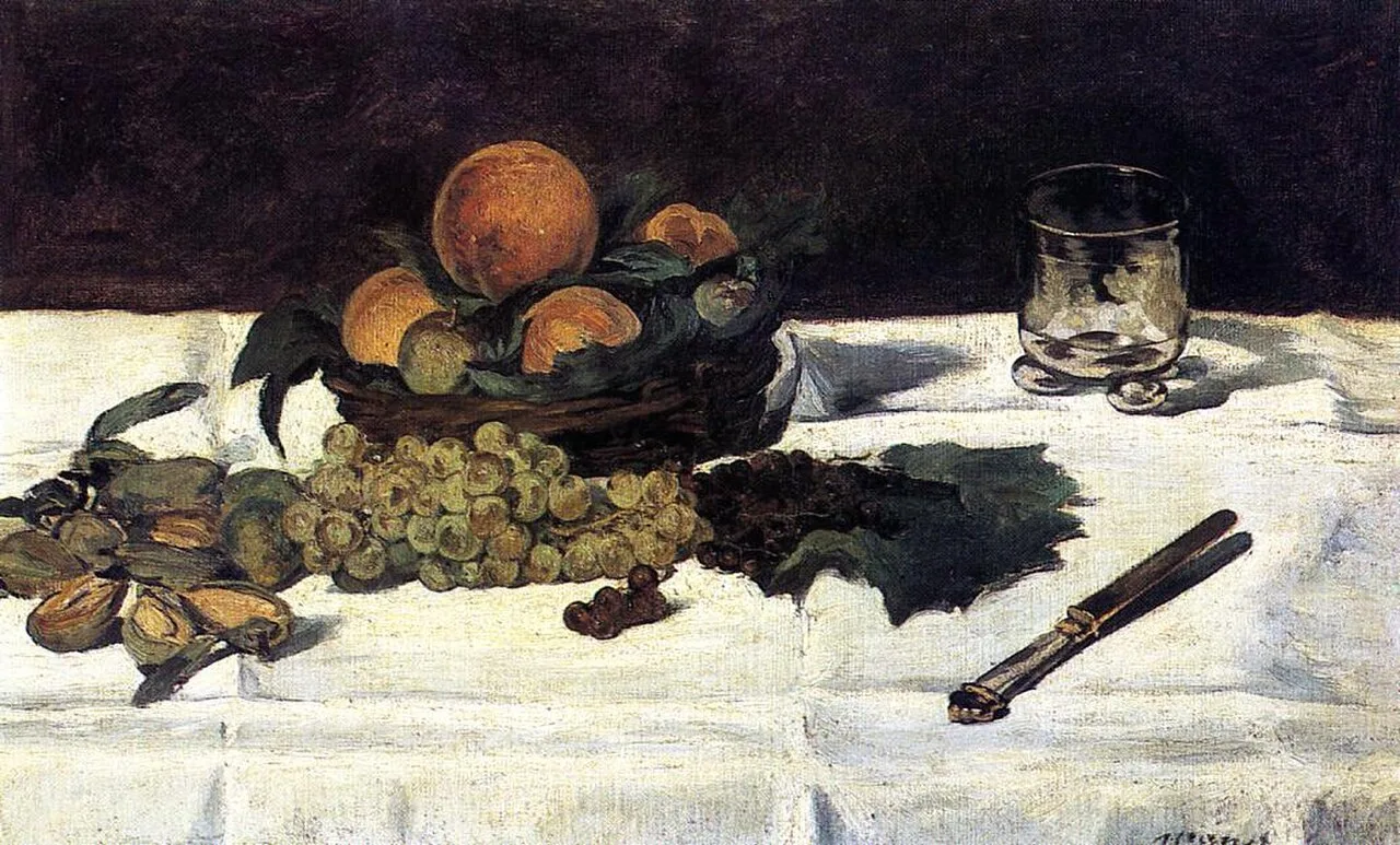 Nature morte: fruits sur une table