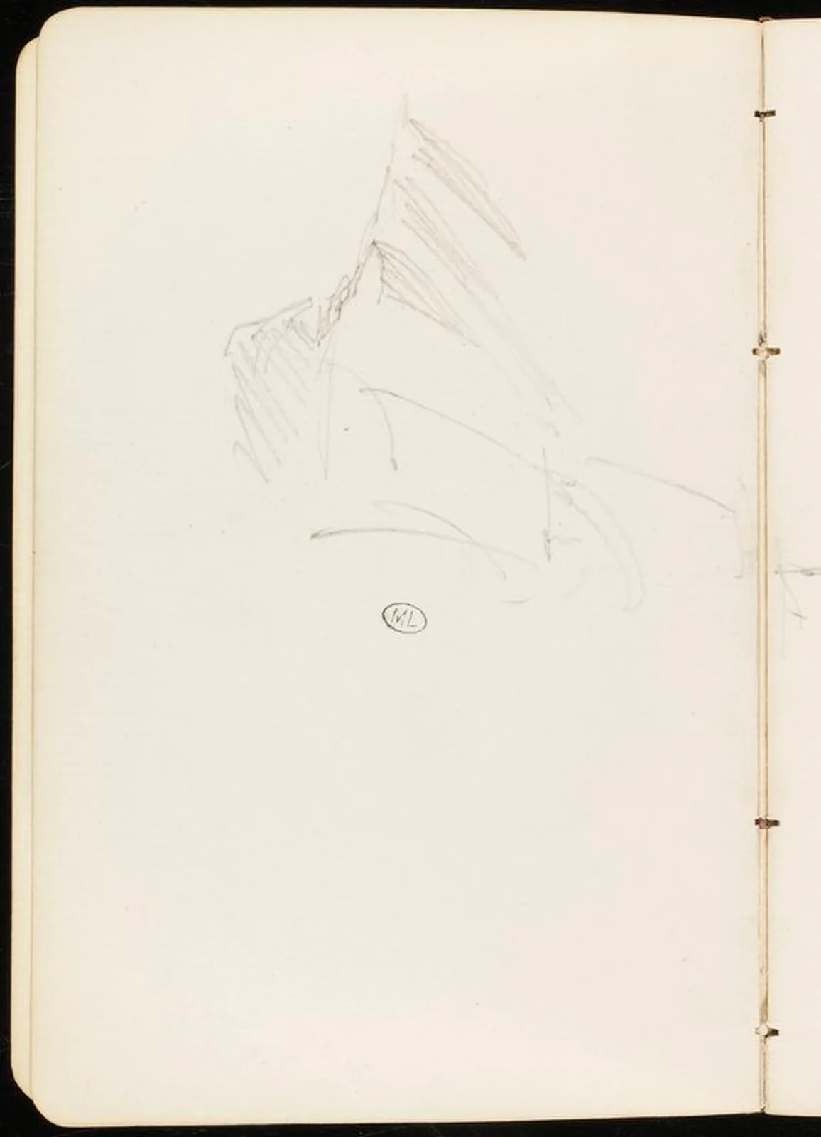 Croquis d'une proue de voilier