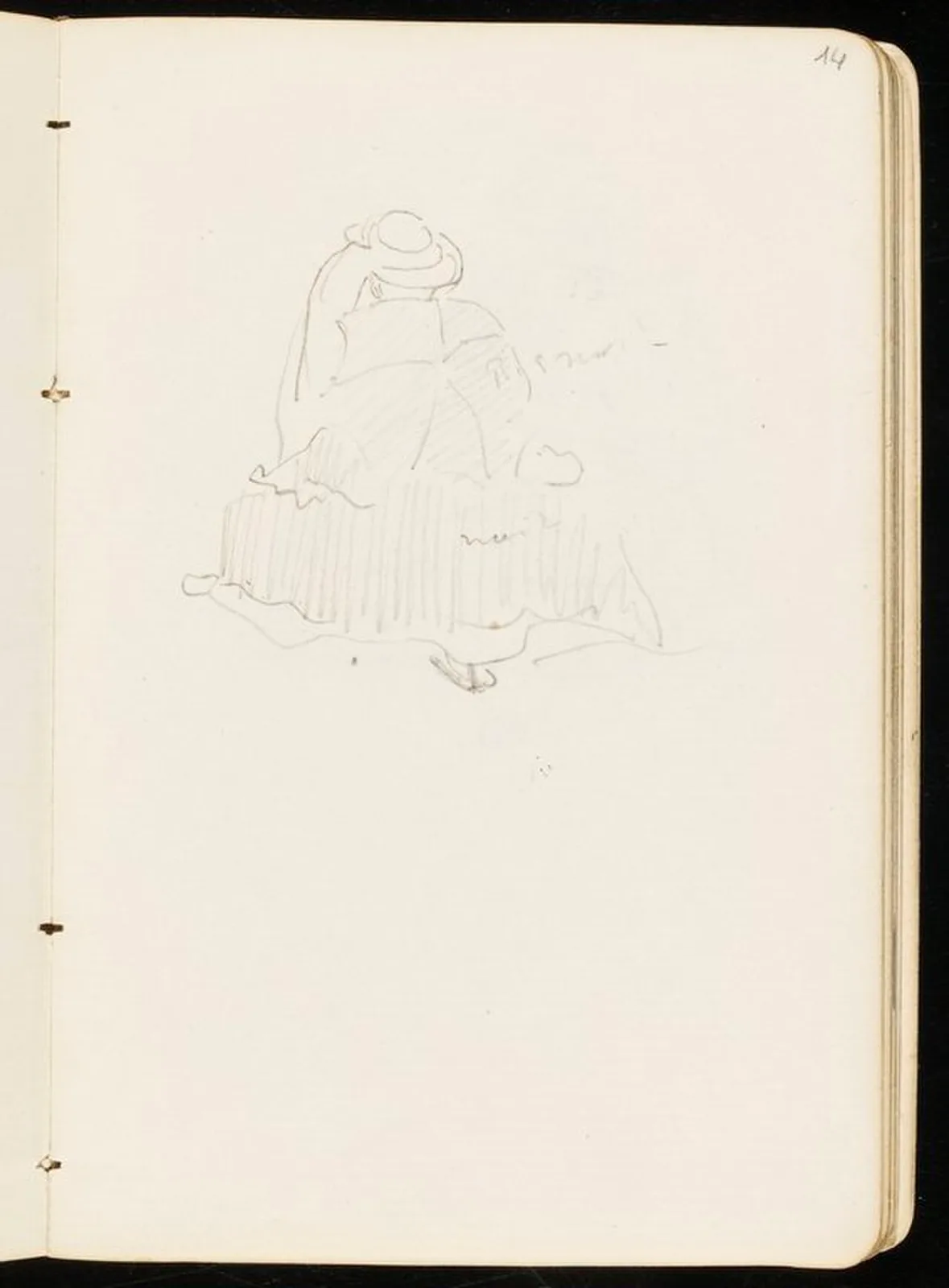 Croquis de femme avec une ombrelle (No. 1)