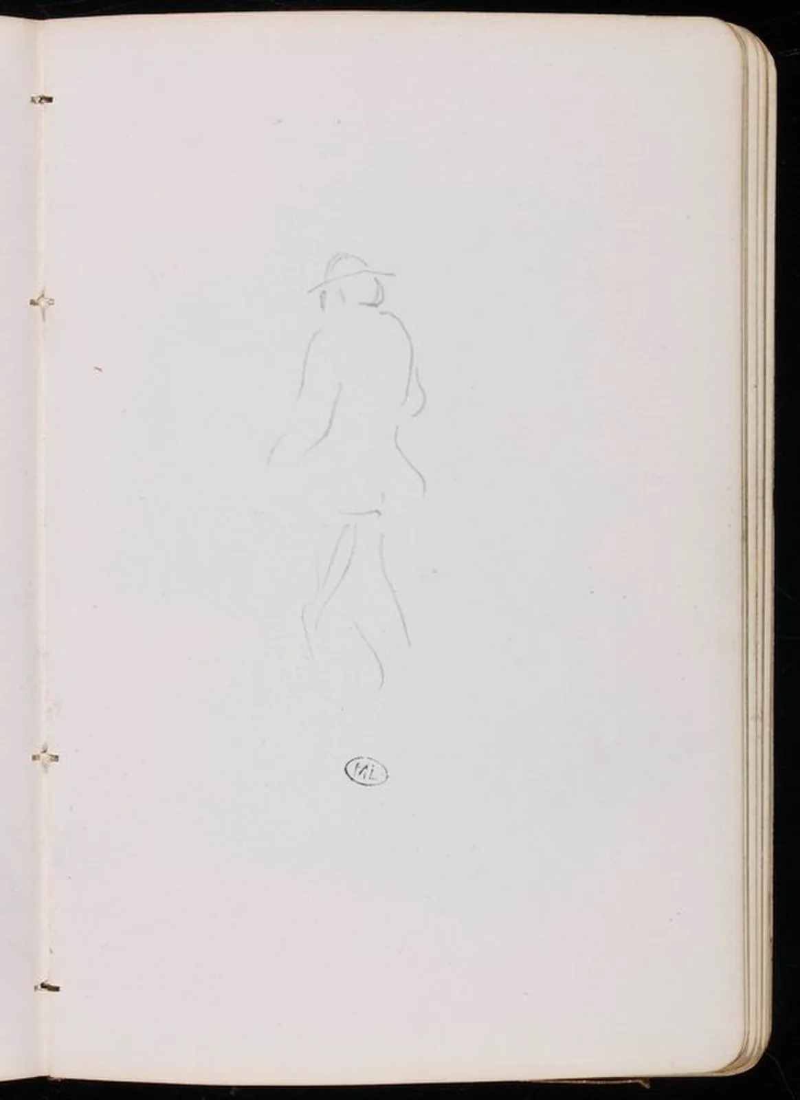 Croquis d'homme de dos