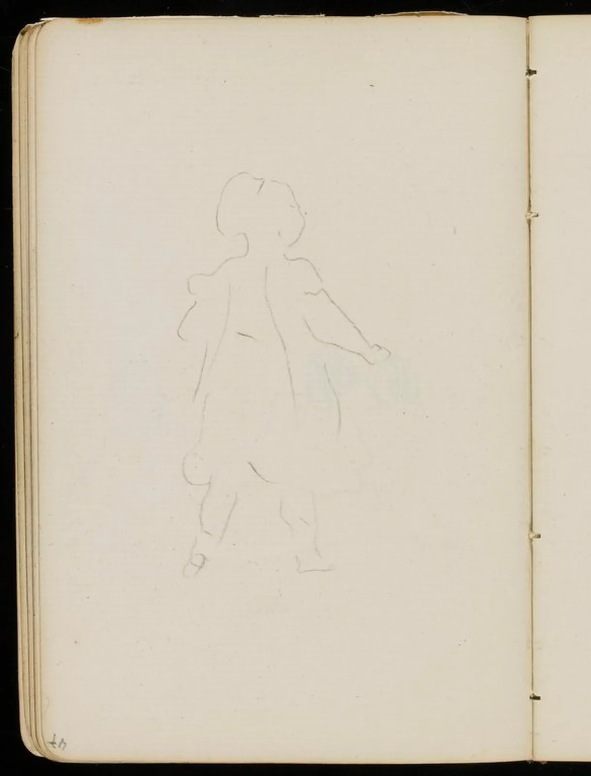 Croquis d'enfant marchant