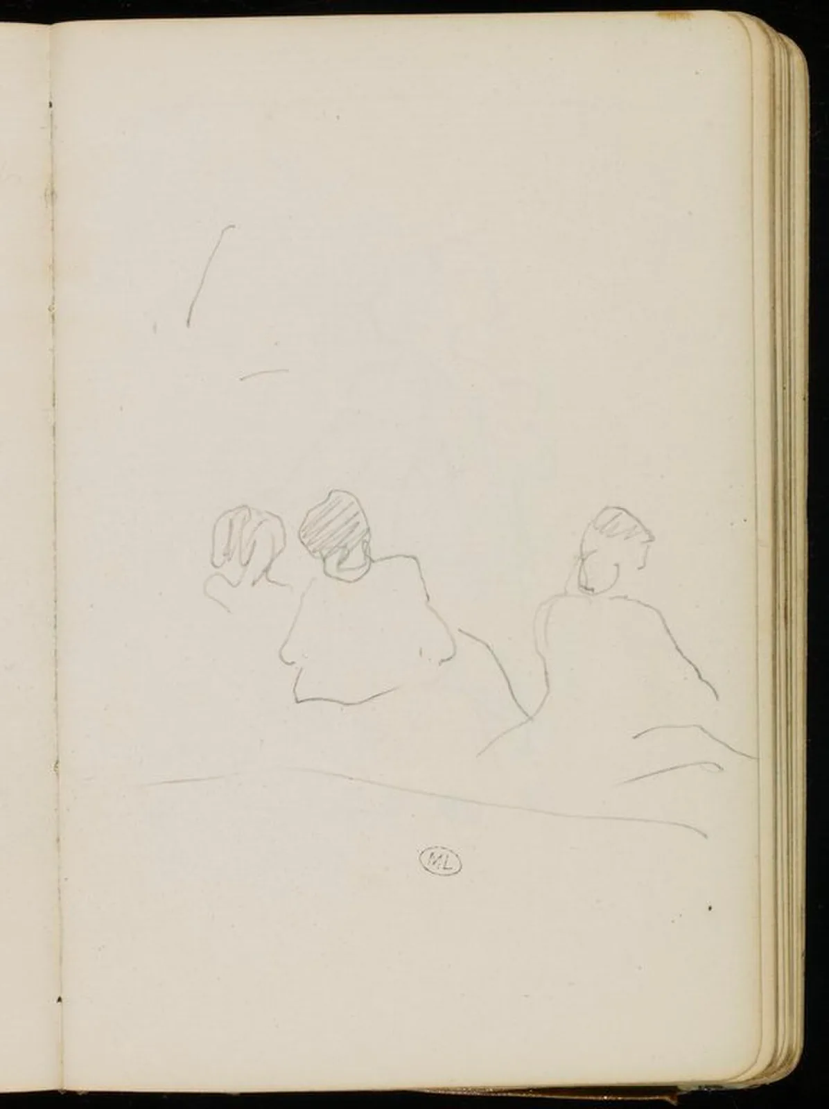 Croquis de femmes assises