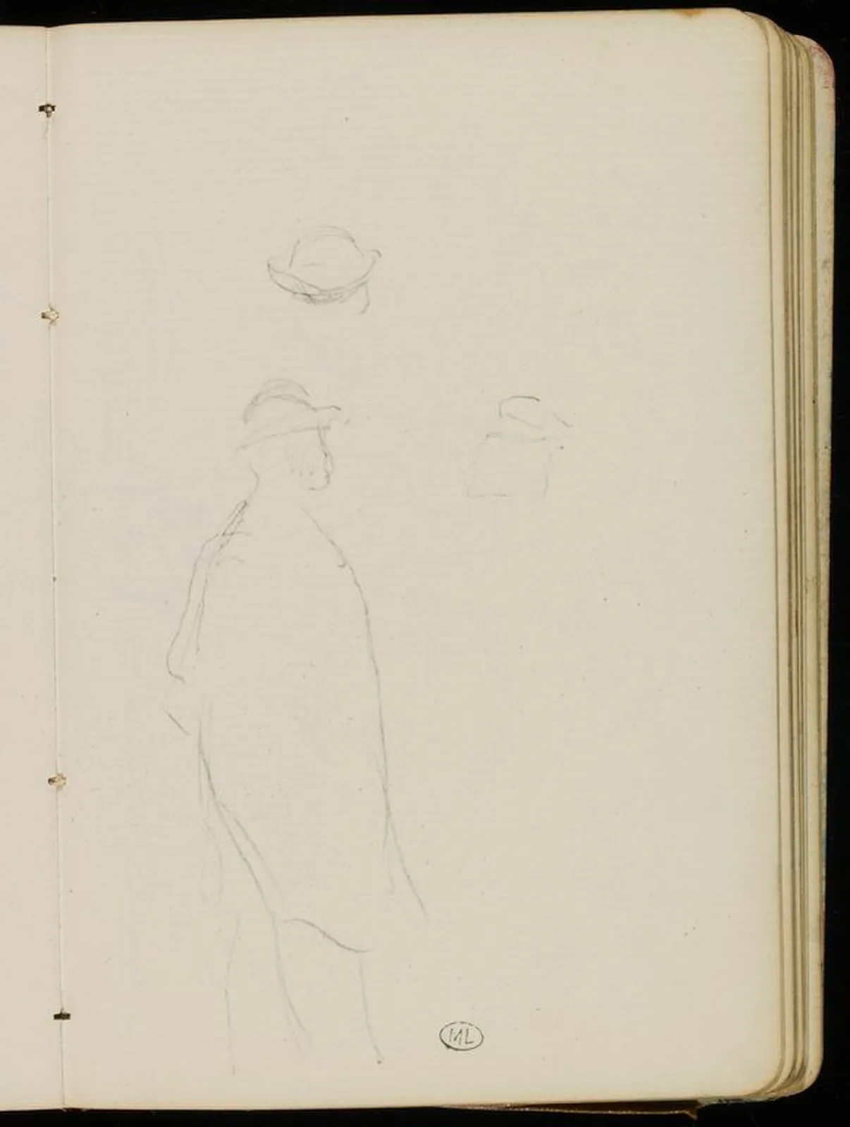 Croquis d'homme et tête (No. 2)