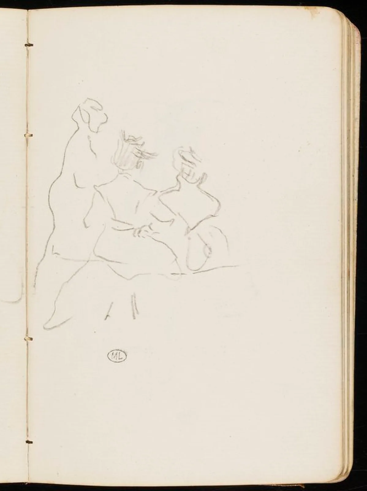 Croquis d'un groupe de femmes