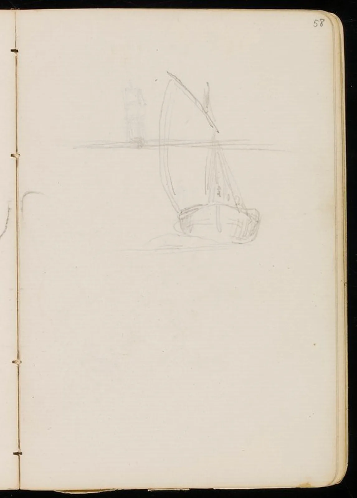 Croquis d'un voilier