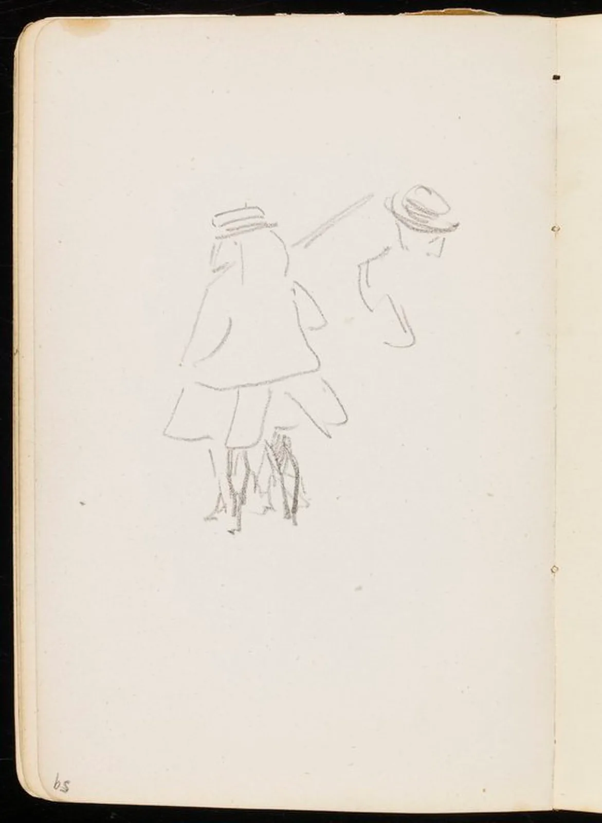 Croquis de fillette et tête de femme