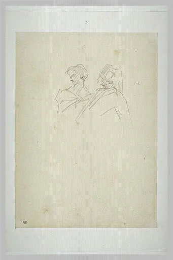 Deux personnages, en buste