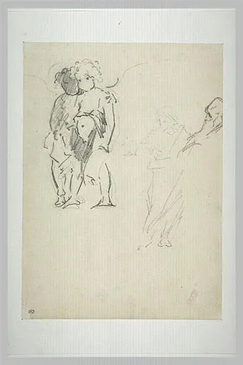 Deux anges et deux personnages