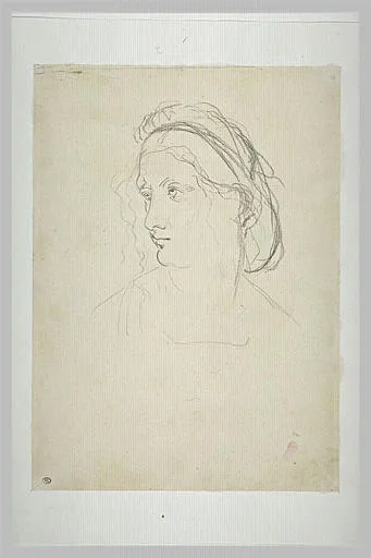 Buste de femme, de trois quarts vers la gauche