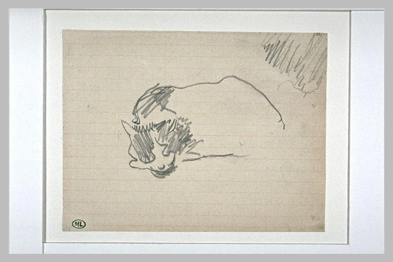 Chat couché (No. 1)
