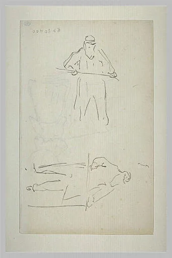 Deux études d'homme