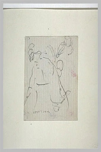 Croquis de personnages jouant au croquet