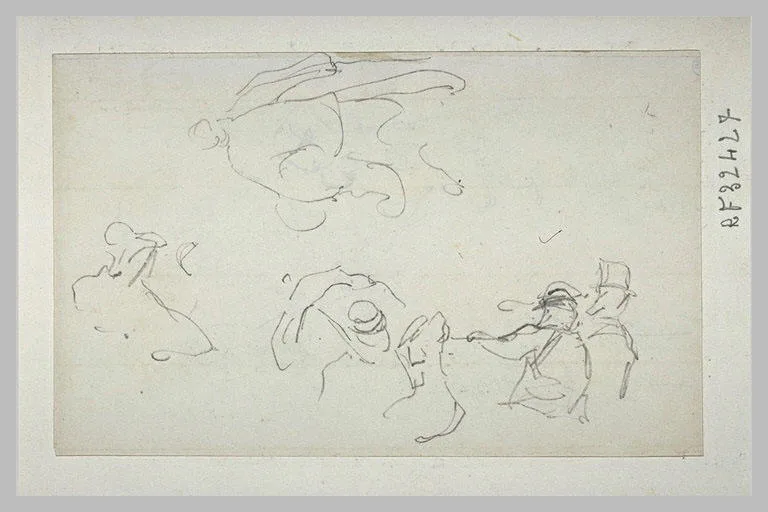 Croquis de six personnages