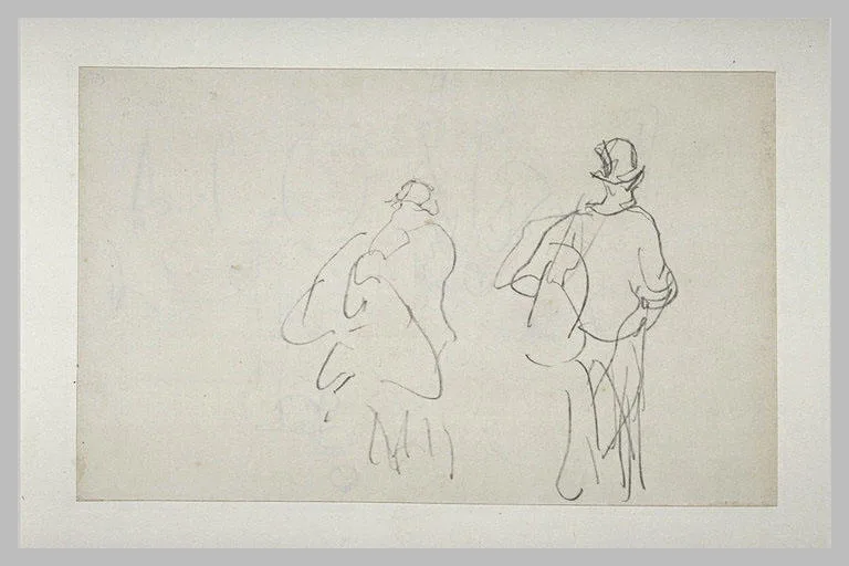 Croquis de deux personnages (No. 1)
