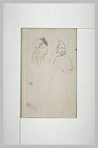 Deux personnages en buste