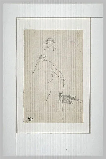 Croquis d'homme, et tête
