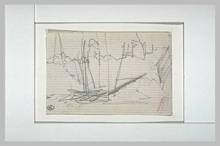 Croquis sommaire de paysage
