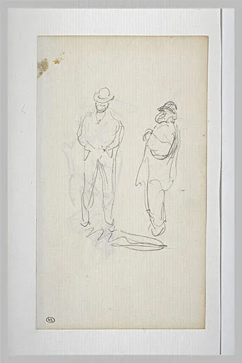 Deux hommes debout
